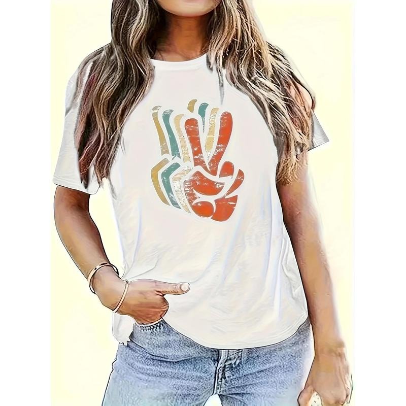 Stylish Graphic Print Women's T-Shirt