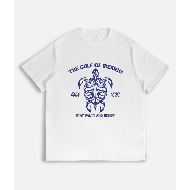 Stylish and Coastal - Themed T - Shirt: "The Gulf of Mexico Estd 1550