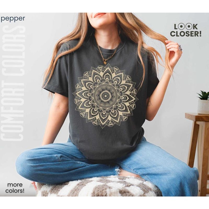 Subtle Anti Fascist FDT Mandala Political Tee, Comfort Colors 8647 Fuck Trump Fascism Shirt, Gift For Pro Choice Feminist...
