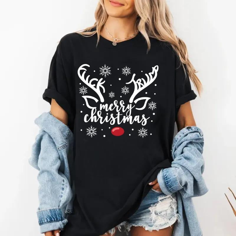 Subtle Anti Trump Christmas Reindeer T-Shirt, Funny FDT T-Shirt, Fuck Trump Xmas T-Shirt, Protest Maga T-Shirt, Hidden...