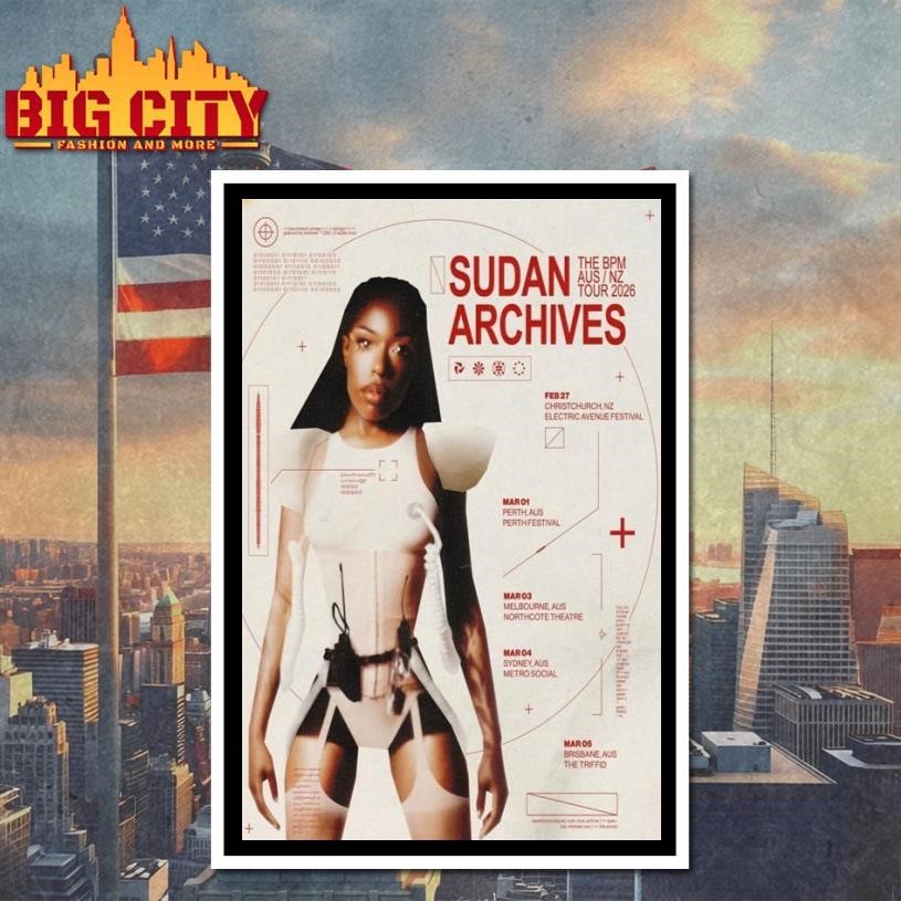 Sudan Archives The BPM AUS NZ Tour 2026 Poster Shirt