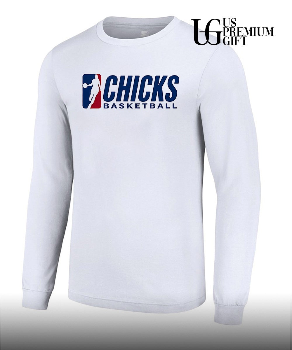 Sue Bird wearing Chicks Basketball shirt