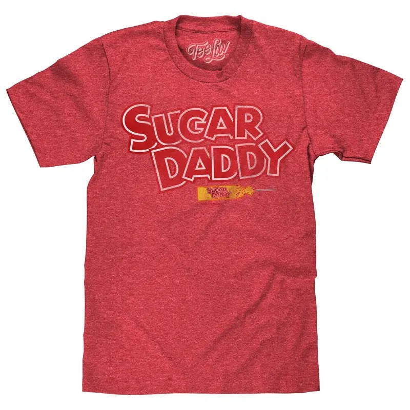 Sugar Daddy Logo T-Shirt - Red Hoodie, Sweatshirt | UrbanDripWear.com