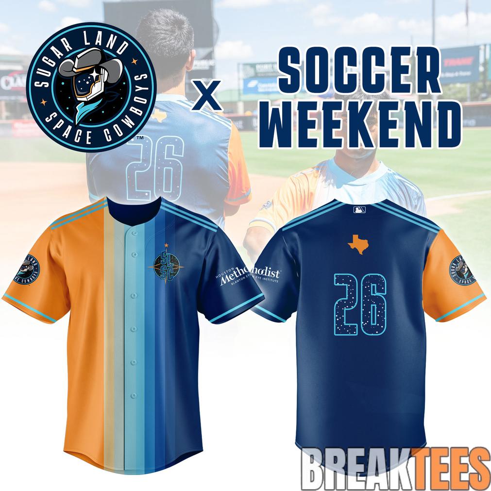 Sugar Land Space Cowboys x Soccer Weekend Special Baseball Jersey