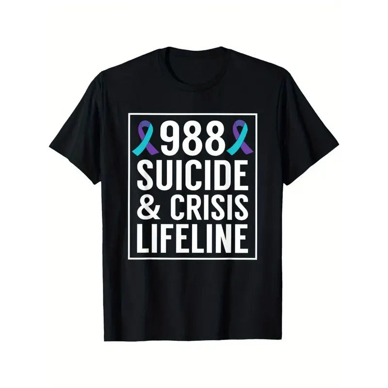 Suicide Awareness - 988 Shirt - Suicide Prevention 988 Shirt T-Shirt Made in USA Hoodie, Sweatshirt | UrbanDripWear.com