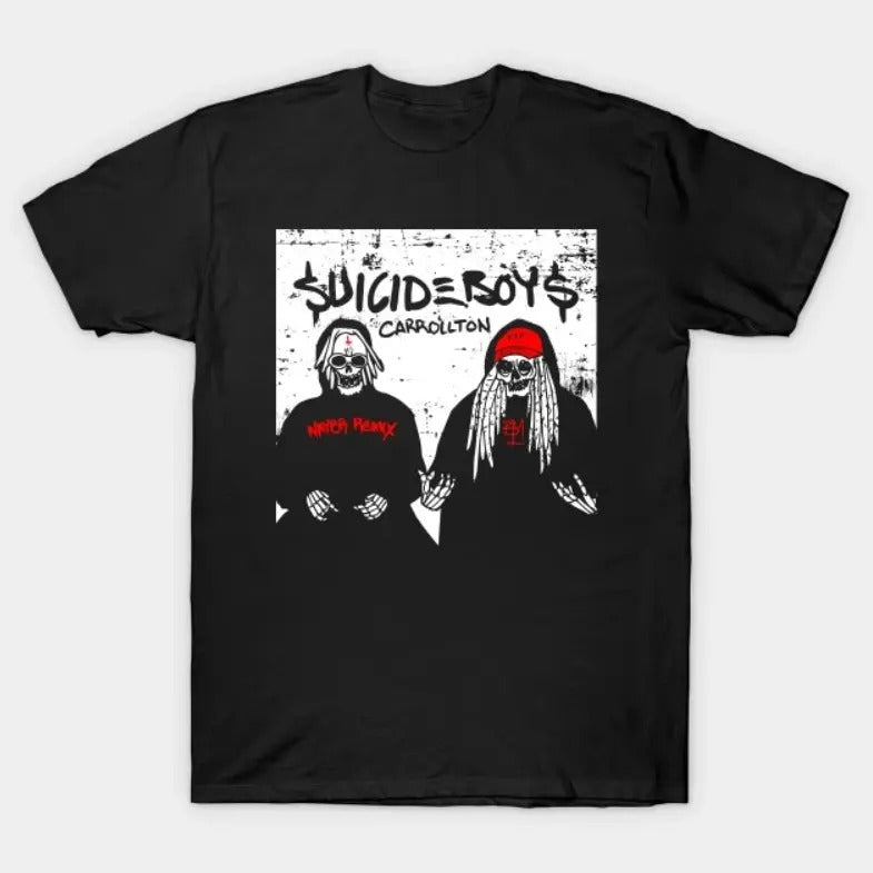 Suicideb0ysss Vintageg Distressed T-Shirt - Classic Cotton Fabric Menswear