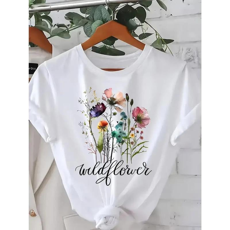 Women's Wildflower Print T-Shirt
