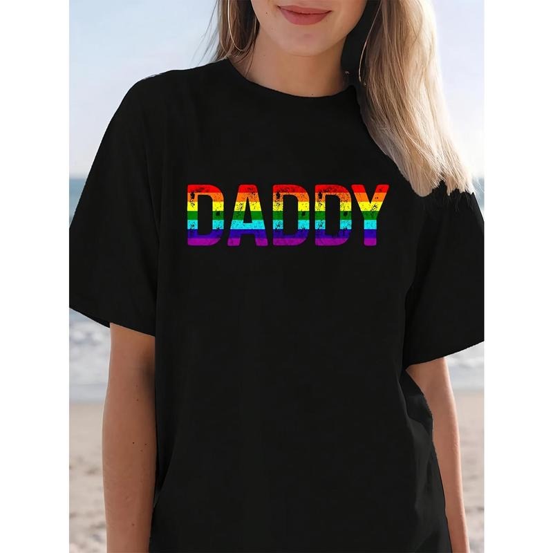 Summer Clothes Daddy Gay Pride Month Father'S Day Rainbow Flag Queer T Shirt Summer Outfits For Women Summer Hoodie,...