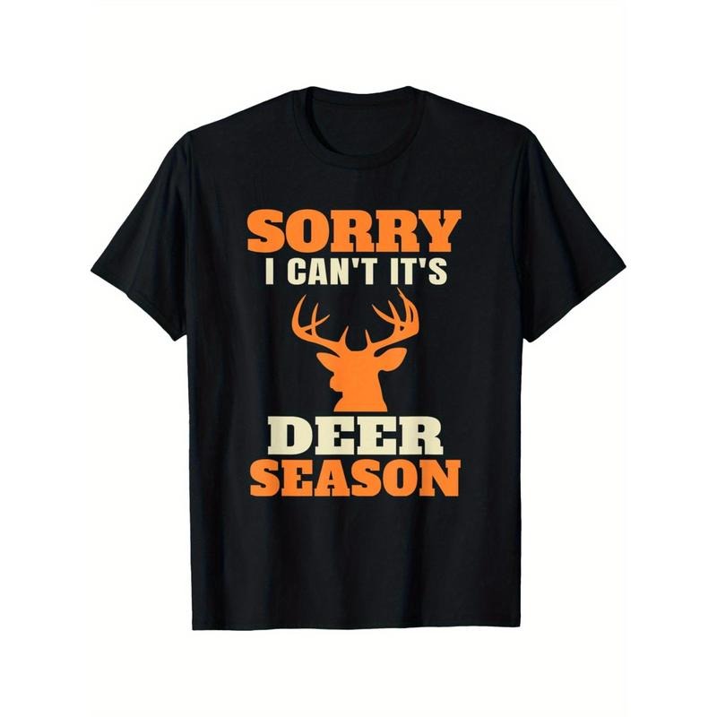 Summer Comfortable Casual Short Sleeve Funny Deer Hunting Saying Joke T-Shirt Made in USA Hoodie, Sweatshirt