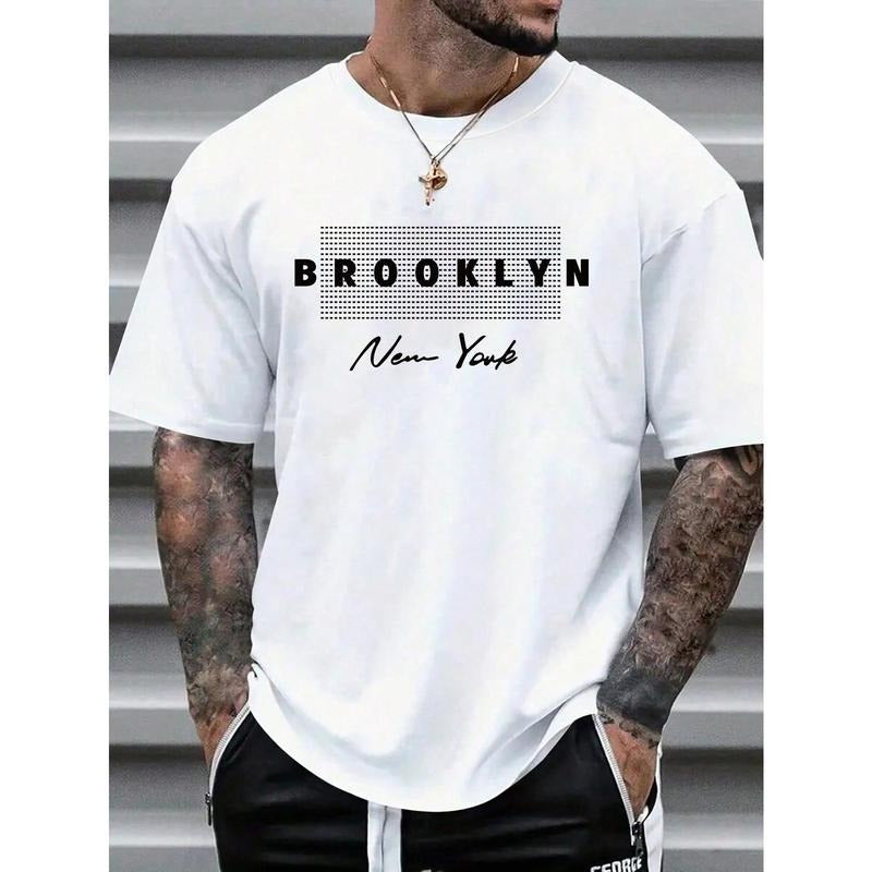 Men's Plus Size Casual Basic Short Sleeve T-Shirt For Spring/Summer Made in USA Hoodie, Sweatshirt | UrbanDripWear.com