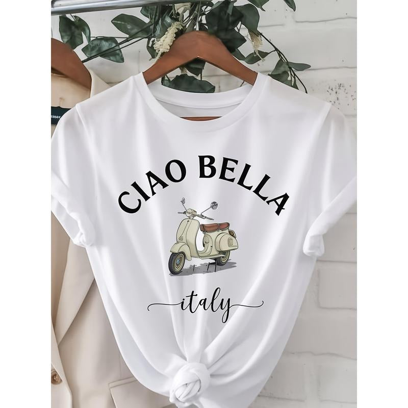 Women'S Casual T-Shirt- and Lemon Tree Print, Short Sleeve, Round Neck, Spring/Summer Top, Hoodie, Sweatshirt