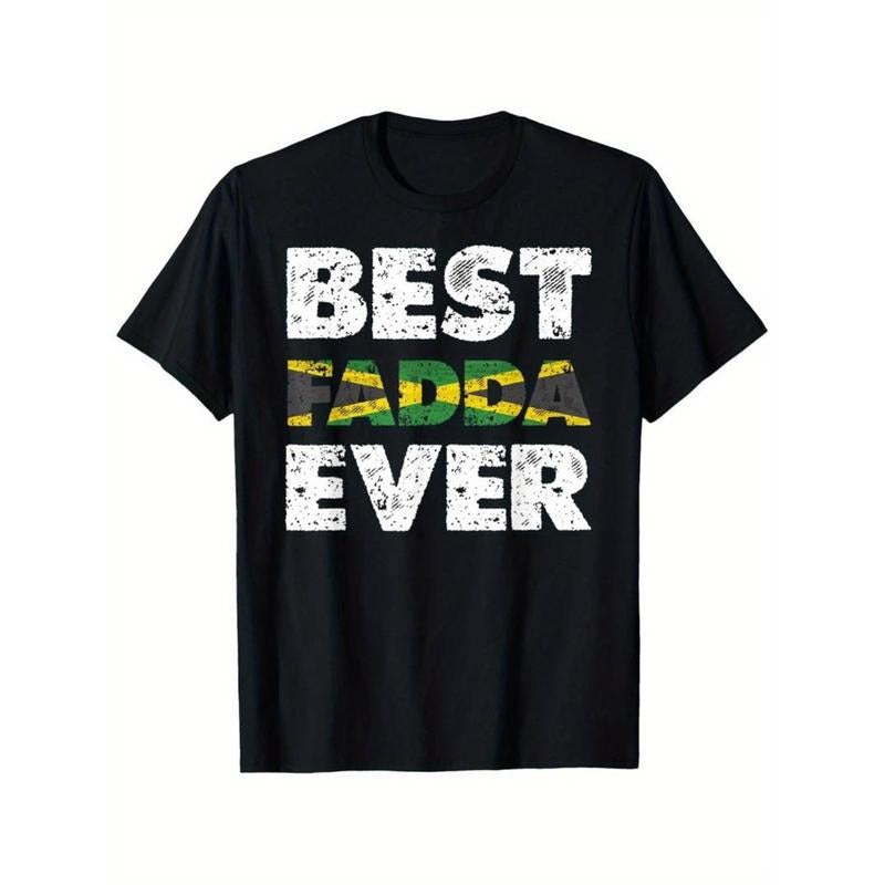 Summer Tshits Best Fadda Ever" Jamaican Dad T-Shirt