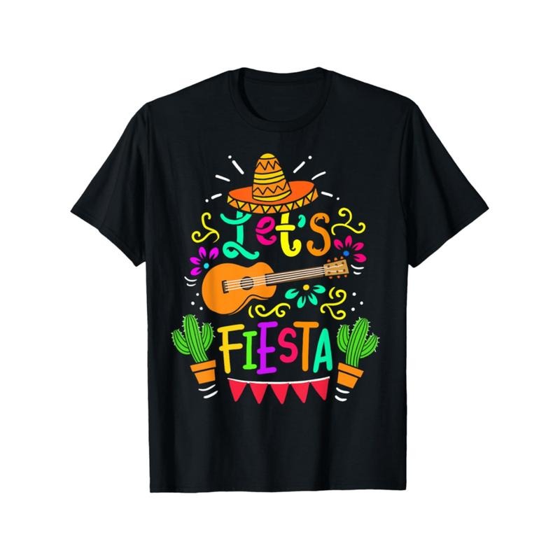 Summer Tshits Cinco De Mayo Mexican Guitar Cactus for Men Women Boys Girls T-Shirt Hoodie, Sweatshirt | UrbanDripWear.com