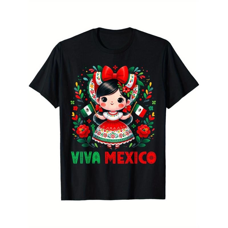 Summer Tshits Cute Viva Mexico Mexican independence day s Toddler T-Shirt Graphic Graphic Tees Hoodie, Sweatshirt