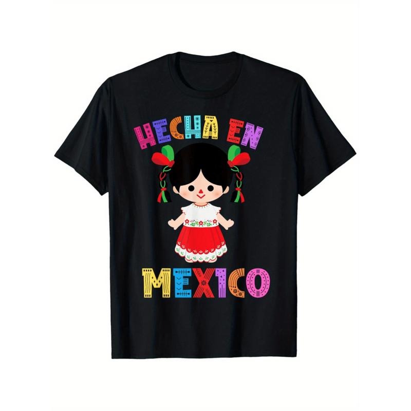 Summer Tshits Mexican Rag Doll Series | Muñeca Lelé Hecha en México Men's T-Shirt | 100% Cotton Graphic Graphic Tees...