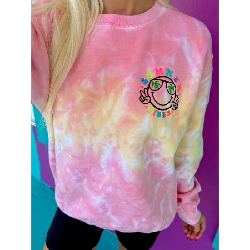 Summer Vibes Embroidered Sunshine Sweatshirt T-Shirts, Hoodie | UrbanDripWear.com