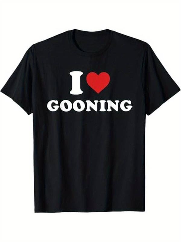 Summer t Shirts I Love Gooning Design T-Shirt, 100% Cotton, Halloween Thanksgiving Christmas Gift for Men Women Family...