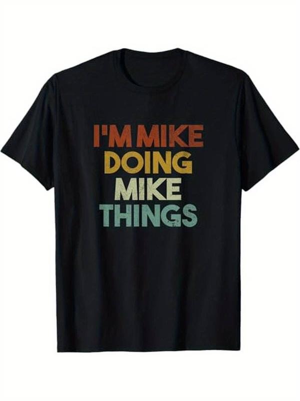 Summer t Shirts I'm Mike Doing Mike Things Funny First Name Mike T-Shirt, 100% Cotton Hoodie, Sweatshirt | UrbanDripWear.com
