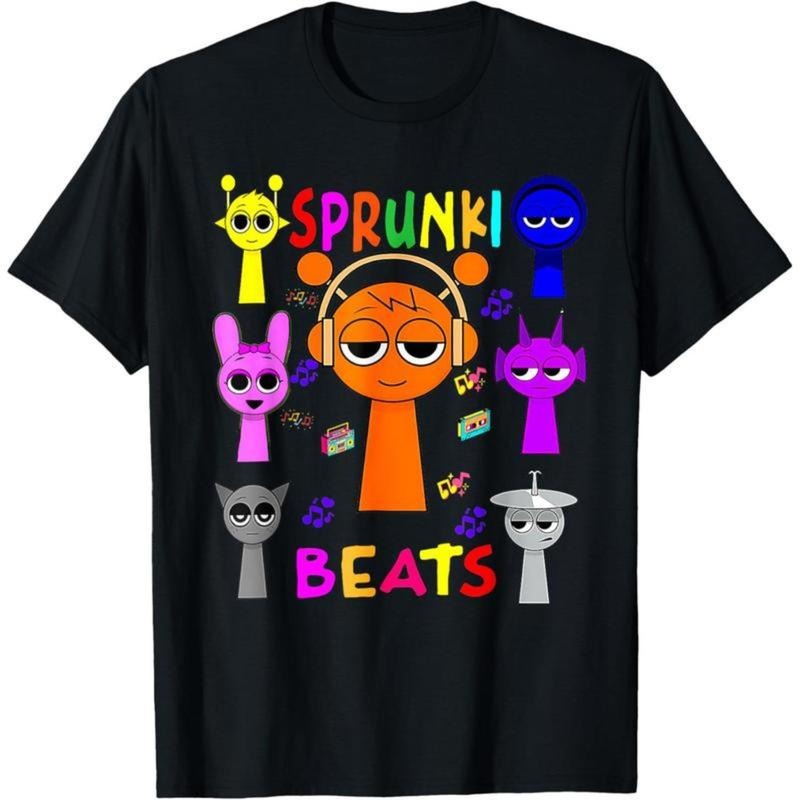 Summer t Shirts Sprunki Beats Funny Sprunki team Sprunki Game For Kids T-Shirt Hoodie, Sweatshirt | UrbanDripWear.com