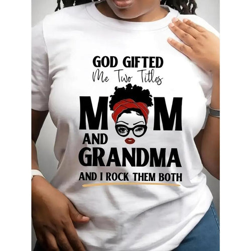 Women's "Mom and Grandma" Graphic T-Shirt