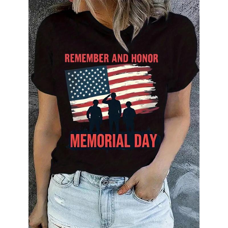 Women's Patriotic Memorial Day T-Shirt