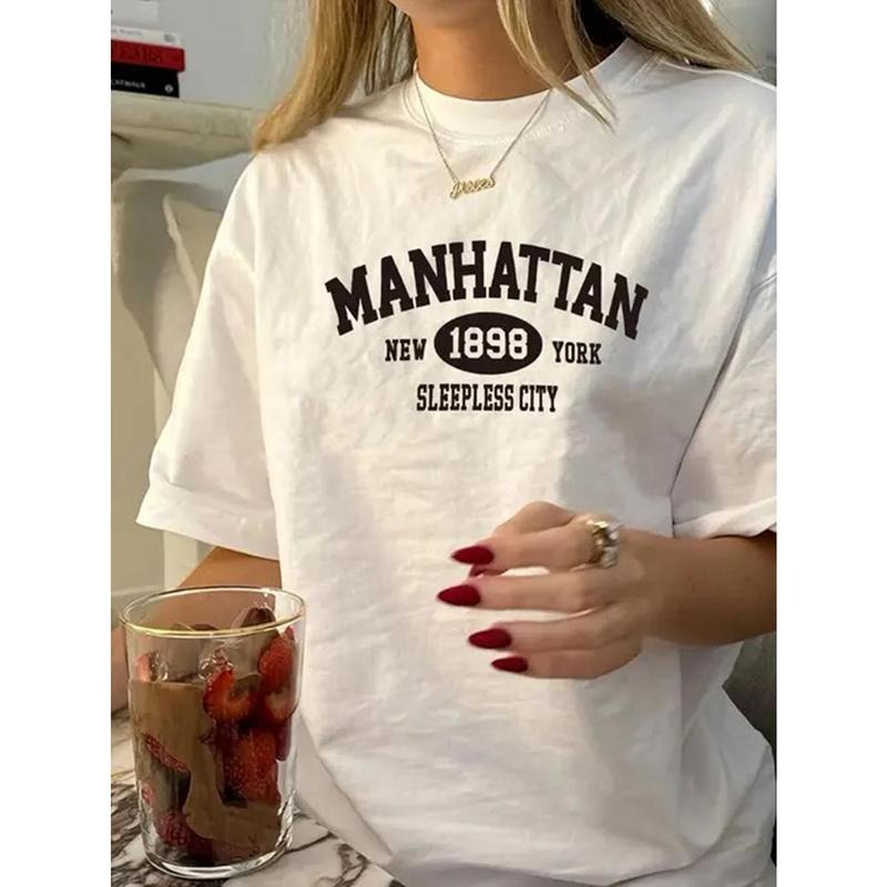 Women'S Stylish Manhattan Graphic T-Shirt