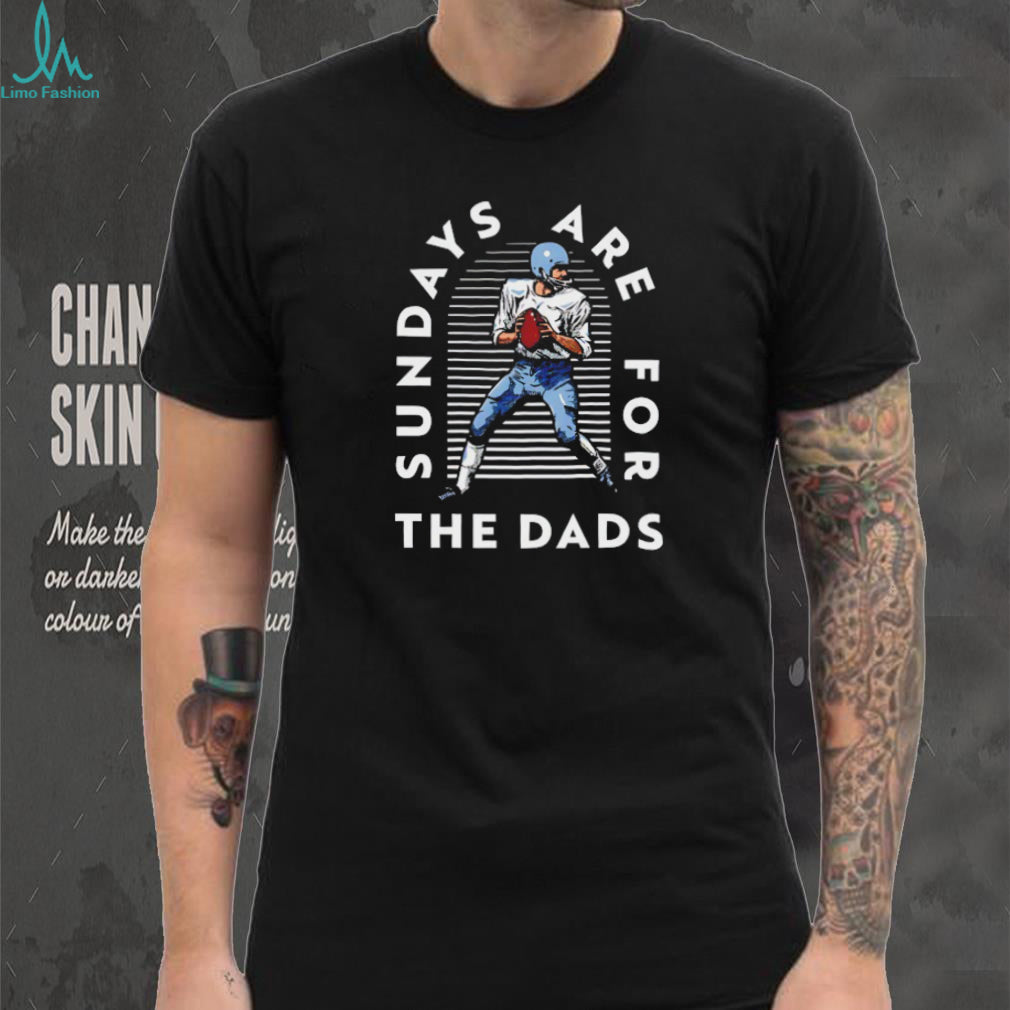 Sundays Are For The Dads Retro Football Quarterback T Shirt