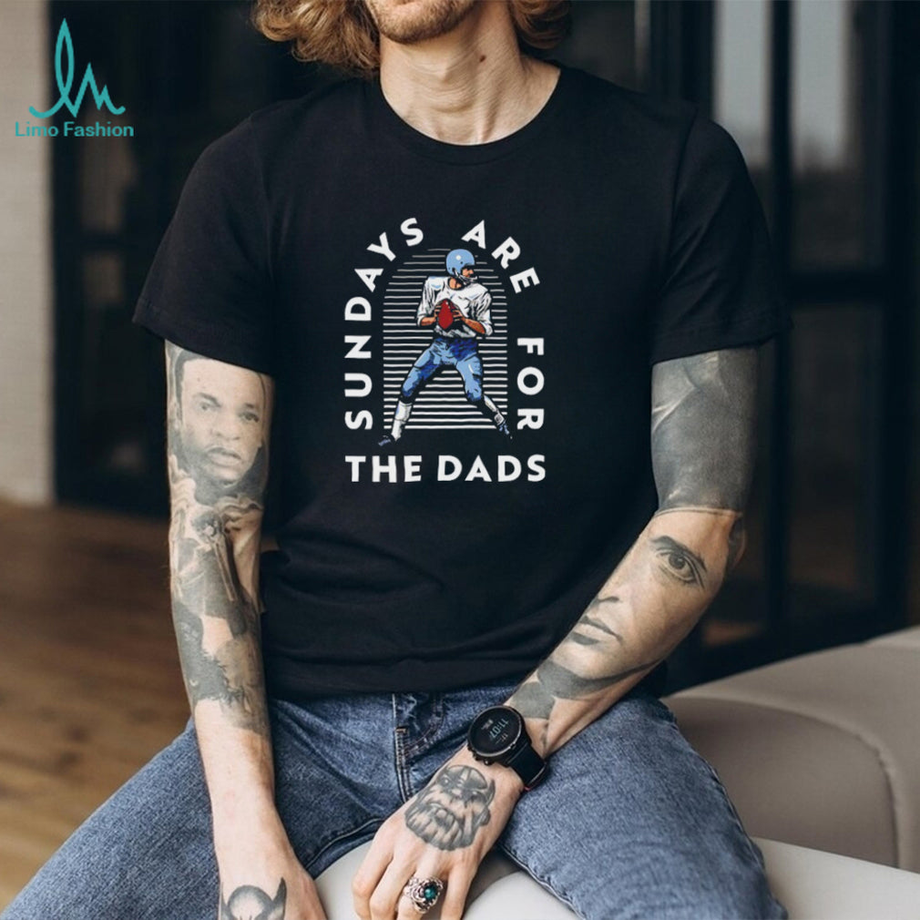 Sundays Are For The Dads Retro Football Quarterback T Shirt