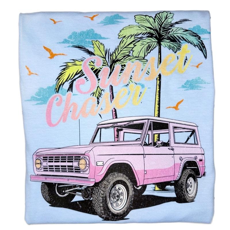 Sunset Chaser Graphic Tee, Summer Graphic T-Shirt Hoodie, Sweatshirt | UrbanDripWear.com