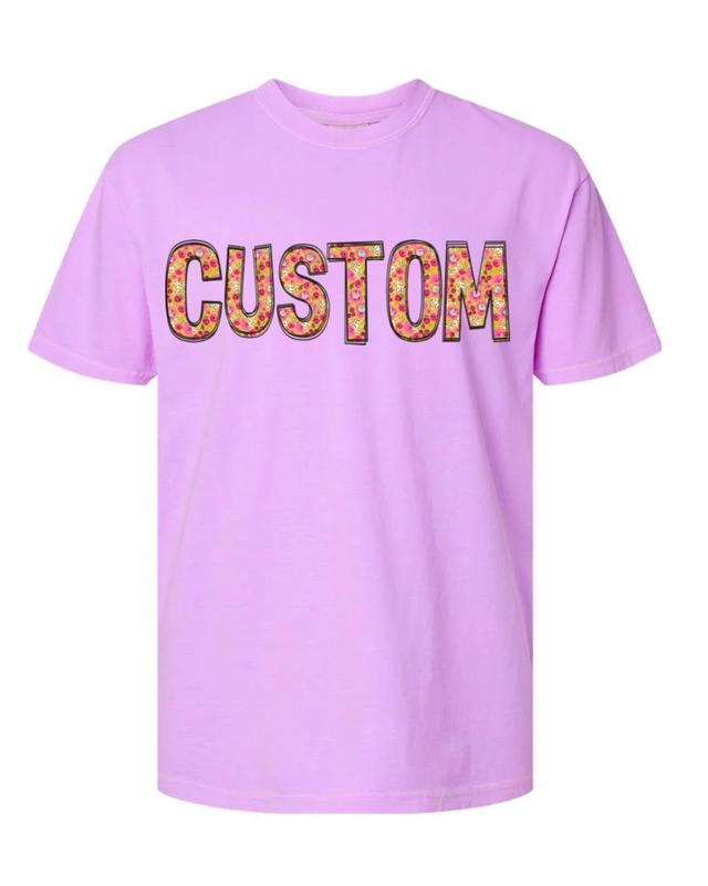 Sunshine Floral Custom Name Comfort Colors Adult Ring-Spun Cotton Tee-Perfect For Mother's Day! Fit Top unisex short...