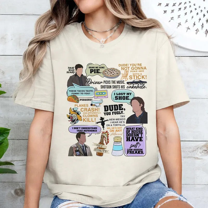 Supernatural Quote T Shirt, Supernatural Gift For Fans , Gift For Woman and Man Unisex T-Shirt Sweatshirt Hoodie Casual...