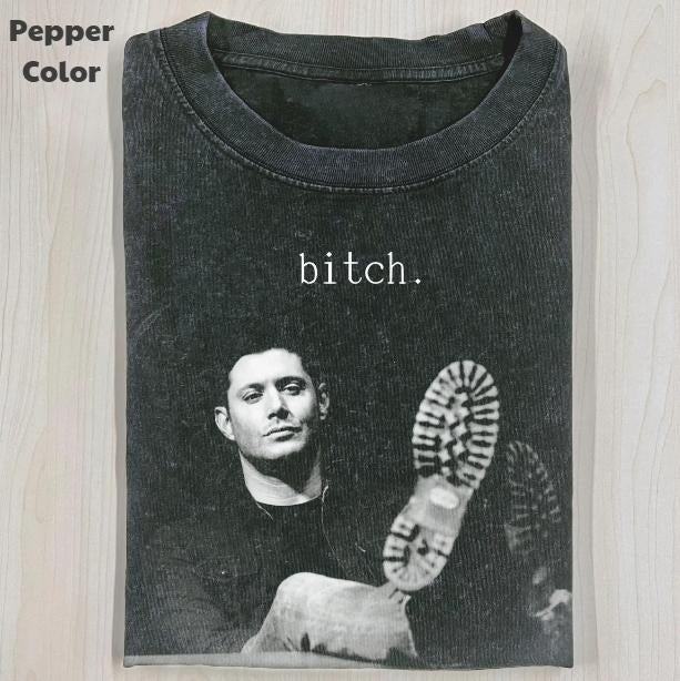 Supernatural Vintage Graphic Tee, Dean Bitc* T-Shirt, TV Series Tee, Unisex Meme Cringe Funny Shirt, Menswear Womenswear...