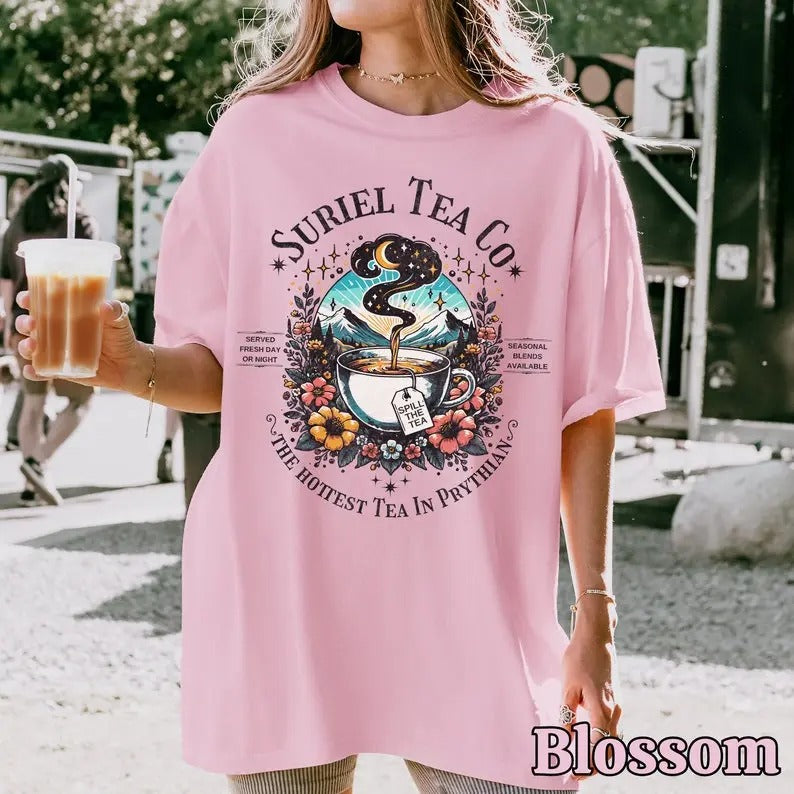 Suriel Tea Co Shirt, ACOTAR Suriel Tea Shirt, Velaris T-Shirt, A Court Of Thorns and Roses Shirt, SJM Merch, Bookish...