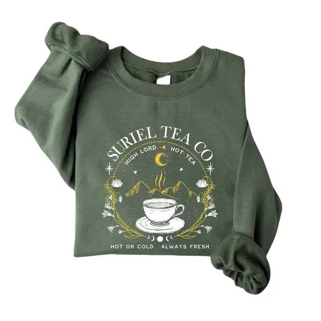Suriel Tea Co Sweatshirt, Book Lover T-Shirt, Acotar Sweatshirt, A Court Of Thorns And Roses Tee, Sarah J Maas T-Shirt...