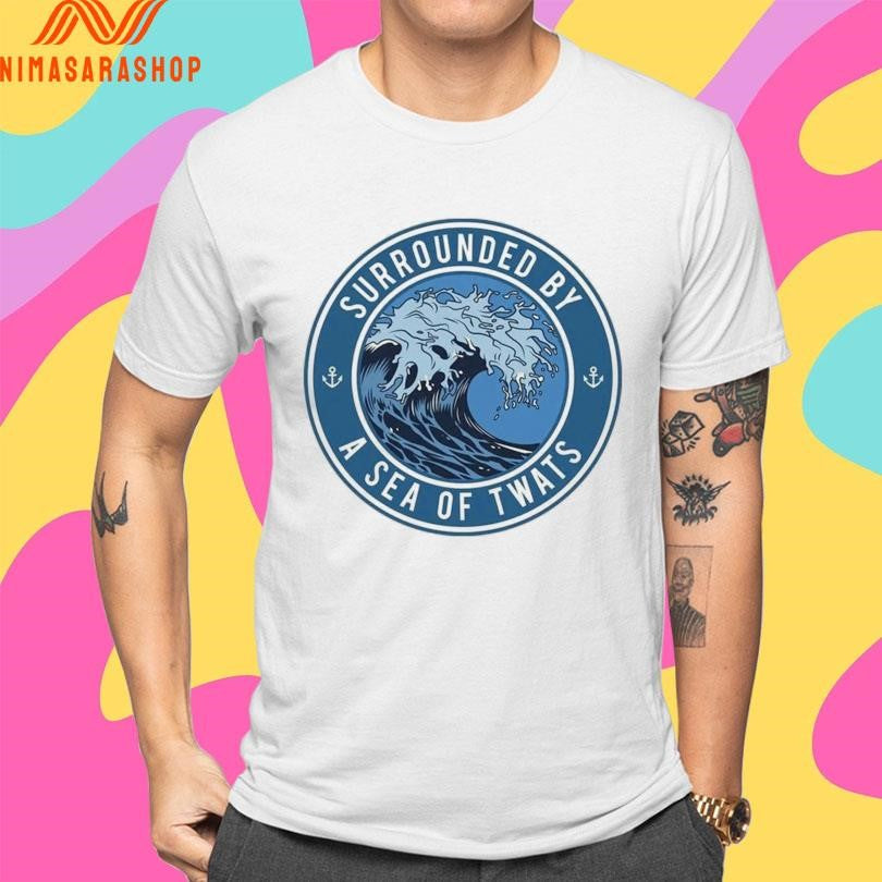 Surrounded By A Sea Of Twats Logo Shirts
