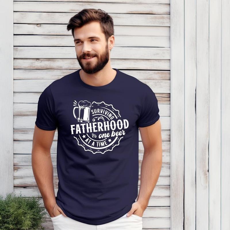 Surviving Fatherhood One Beer At A Time Shirt Fatherhood Shirt Funny Father Shirt Husband Shirt Gift For Dad Fathers Day...