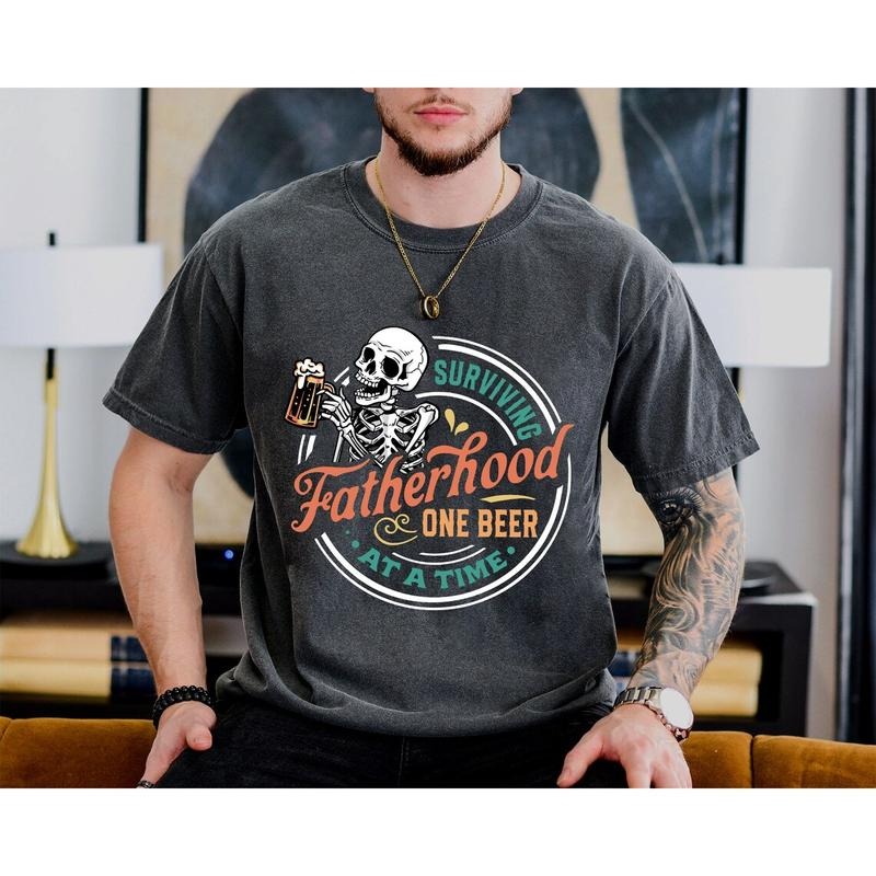 Surviving Fatherhood One Beer At a Time  Shirt, Father's Day Shirt, Funny Dad Shirt Hoodie, Sweatshirt | UrbanDripWear.com
