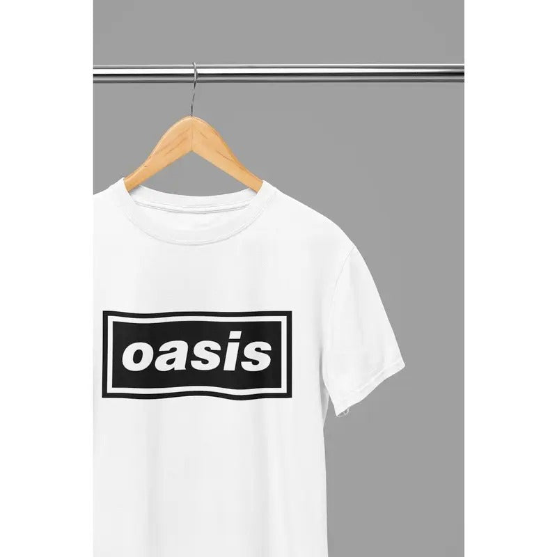 Oasis T-Shirt Band Logo Noel Liam Gallagher Official New T-Shirt/Sweatshirt - Unisex Hoodie | UrbanDripWear.com