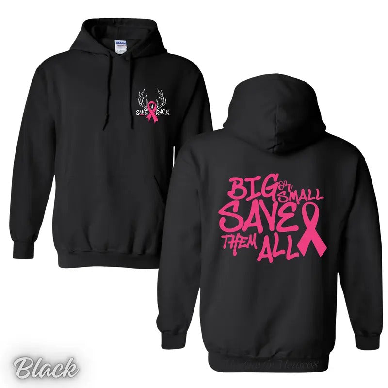 Breast Cancer Awareness Save A Rack Shirt/Hoodie/Sweatshirt, Retro Crewneck, Cotton, Menswear Tops | UrbanDripWear.com