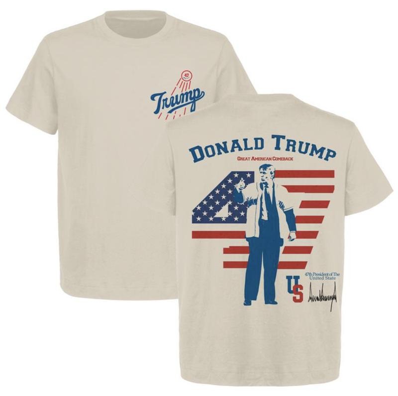 Donald Trump Dodg ers 2024 Shirt/Hoodie/Sweatshirt, Retro Crewneck, Cotton, Menswear Tops | UrbanDripWear.com