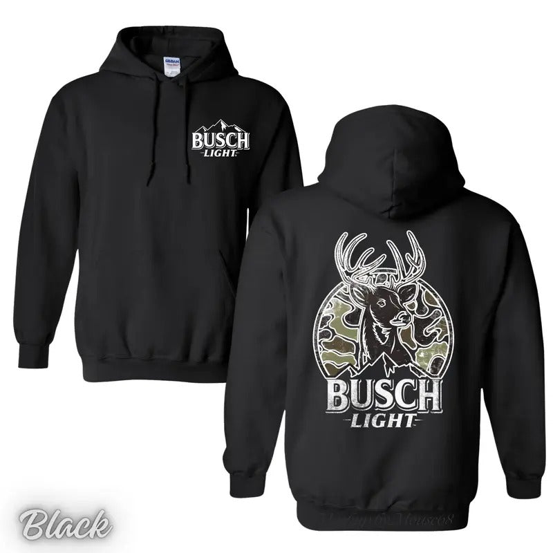 Vintage Hunting Busch Light 2024 Can Camo Shirt/Hoodie/Sweatshirt, Retro Crewneck, Cotton, Menswear Tops | UrbanDripWear.com