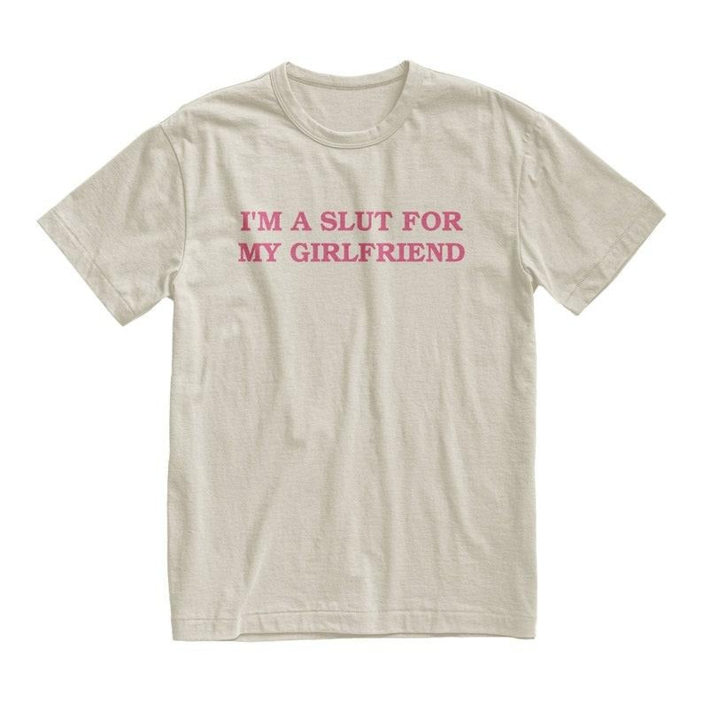 I'm A Slut For My Girlfriend T-shirt/Sweatshirt, Valentine's Gift Cotton Menswear Hoodie | UrbanDripWear.com