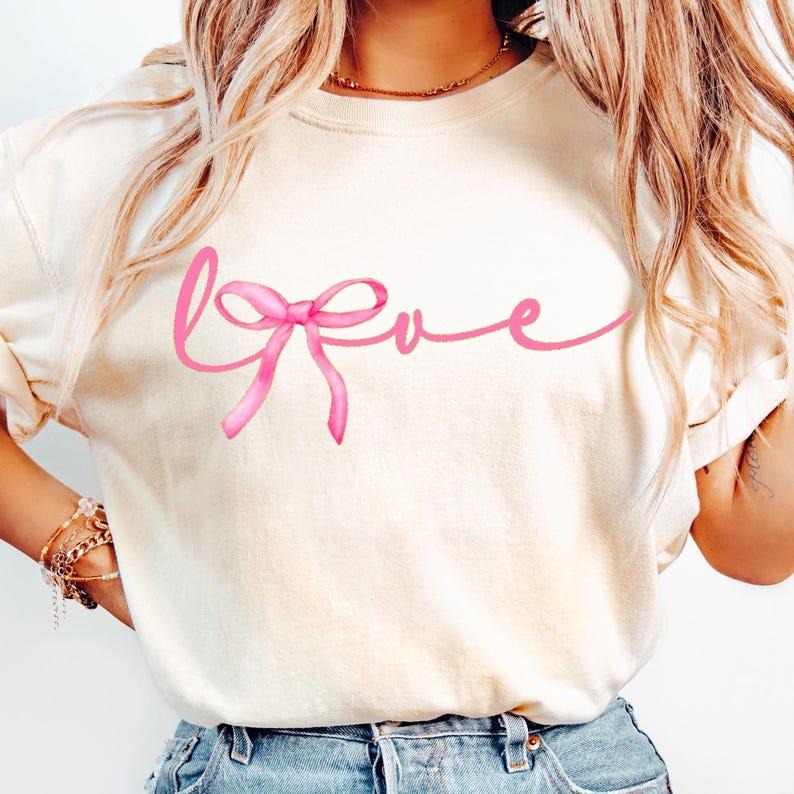 Love Coquette T-Shirt/Sweatshirt,Soft Fabric, Womenswear Tops Hoodie | UrbanDripWear.com