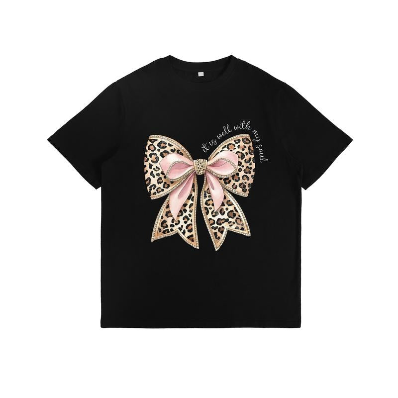 Sweet and Retro - inspired T - Shirt: Adorable Leopard