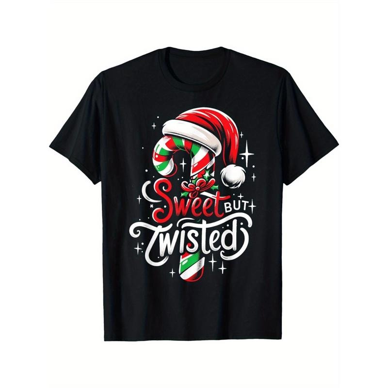 Sweet but twisted candy cane Christmas humor men's t-shirt made in usa Hoodie, Sweatshirt | UrbanDripWear.com
