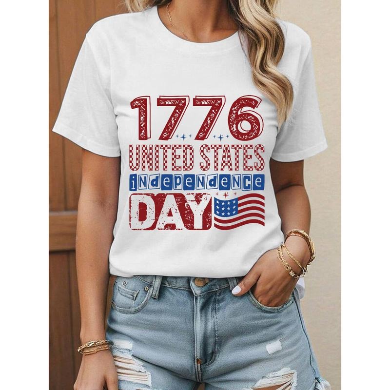 T - Shirt for Independence Day: Bold "1776 United States Independence Day" Design style 02 Hoodie, Sweatshirt |...