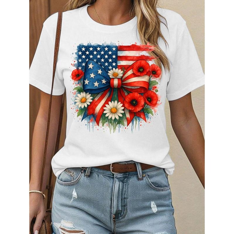 T - Shirt for Patriotic Style: Flaunt a Bow - and - Flower - Themed Graphic style 02 Hoodie, Sweatshirt | UrbanDripWear.com