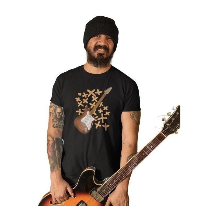 T-Shirt Men Music Band RockStar Shirt Man Guitar Gift Rock'n'Roll Tshirt made in usa Hoodie, Sweatshirt | UrbanDripWear.com