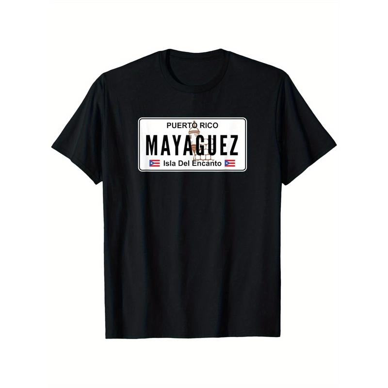 T-Shirt Puerto Rico T-shirt 100% Pure Cotton Gift For Men Women Dad Mom Friends  Black 180g Fabric Weight Casual fashion...
