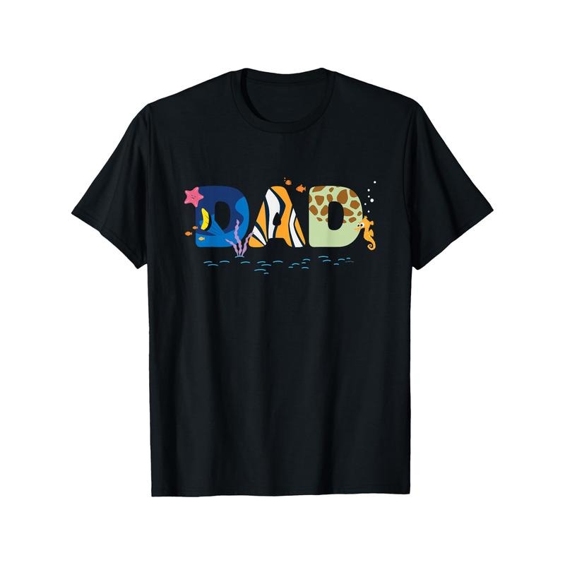 T-Shirt for Father'S Day  Made of Pure with a Single-Sided Print, Round Neck, And Short Sleeves. Hoodie, Sweatshirt